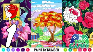 ColorPlanet® Paint by Number Gameplay #1 All Levels (Android, IOS) screenshot 1