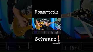 Rammstein - Schwarz 🎸 #shorts #rammstein #guitartabs #guitarcover