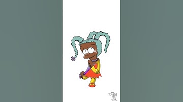 Procreate  • Lisa Simpson + Angelica Pickles = Reveal • #procreate #drawing #shorts #shortsvideo