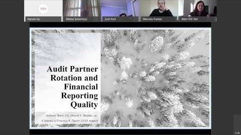 Audit Partner Rotation and Financial Reporting Quality - Spring 2020 Prof. Vasarhelyi