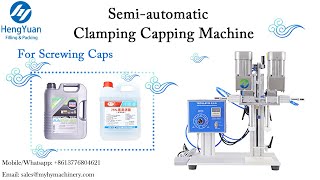 Multifunctional Semi-automatic Four Wheels Clamping Capping Machine for Plane Top and Trigger Lid