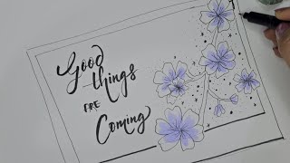 Floral Frame Calligraphy ✨ Aesthetic Hand Lettering & Quote Design screenshot 4