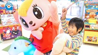 モーリーファンタジーとキッズーナで遊びました【がっちゃん】クレーンゲーム