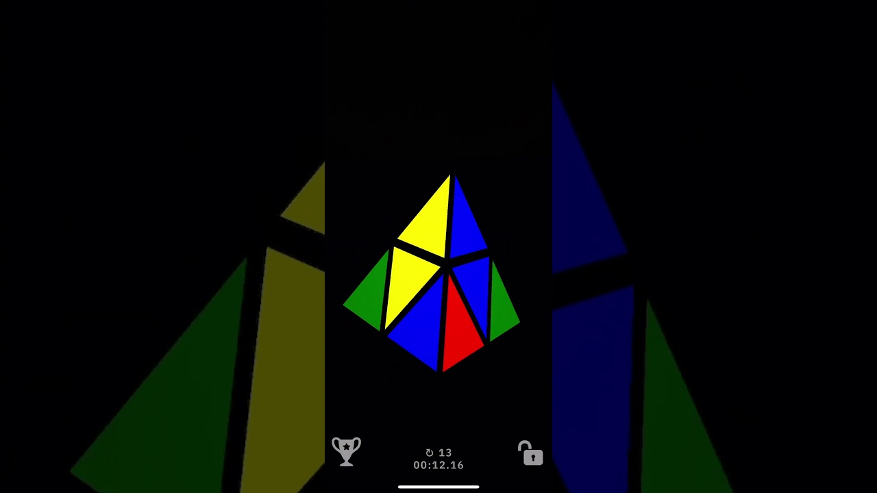 I solved a pyramid Rubik’s cube 