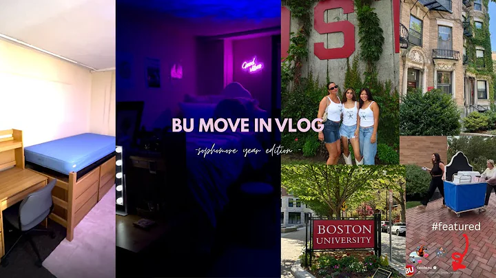 bu college move in vlog | sophomore year edition