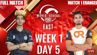 [HINDI] W1D5 - PMWL EAST - Super Weekend | PUBG MOBILE World League Season Zero (2020)