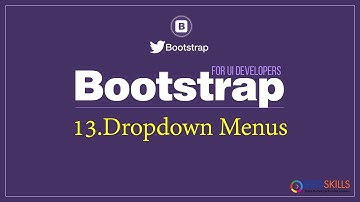 Bootstrap  Drop down menu tutorial in Telugu