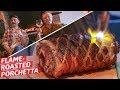 What Does a Fireplace-Roasted Porchetta Taste Like? — Prime Time