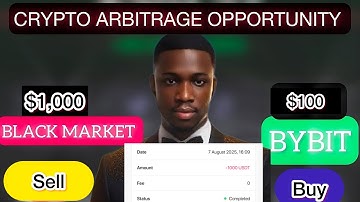 Crypto Arbitrage Opportunity; Making my first $1,000 using $100 Account with Bybit, Binance | Proof