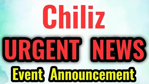 Chiliz Urgent News For Holders! || Chiliz Price Prediction || Chiliz News Today