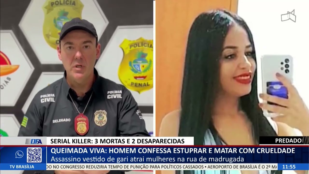 DF ALERTA - Uma mulher queimada viva: homem confessa estuprar e matar com crueldade
