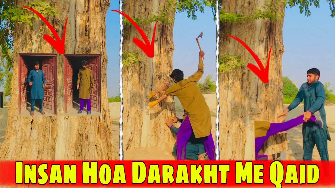 Insan Hoa Darakht Me Qaid🤣😱||Team Asim Layyah - YouTube