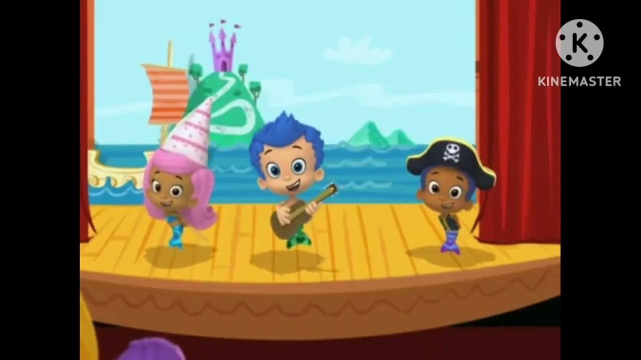 Bubble Guppies, Our Great Play in USA English and Latino Spanish and