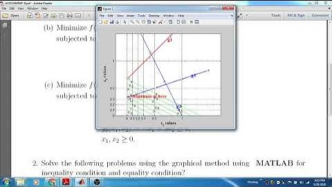 OPTIMIZATION  GRAPHICAL USING MATLAB