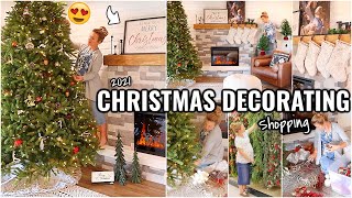 2021 CHRISTMAS DECORATE WITH ME!!🎄 SHOP, DECORATE \& CLEAN WITH ME | CHRISTMAS DECORATING IDEAS