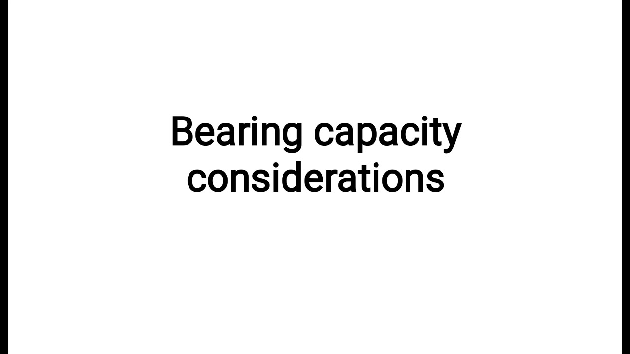 Retaining wall Bearing Capacity Considerations MOD 3LEC 04 MTECH