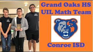 Grand Oaks High School 2024 Mighty Grizzly UIL Mathematics Team, Conroe ISD.