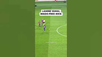 Lamine Yamal Magic Free Kick Lamineyamal Lamine Yamal Barcelona Skills Magic Football Fyp 
