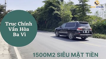 Siêu mặt tiền 1500m2 Trục chính Vân Hòa, Ba Vì, Hà Nội