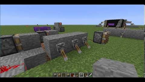 Minecraft Redstone Basic Tutorial - Combination lock