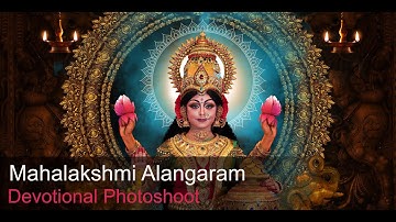 Mahalakshmi Alangaram | Harshadjee Studio | Devotional Photoshoot | ✆ 7305534201