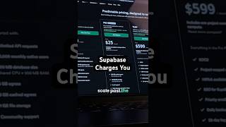 Supabase charges you.. #shorts