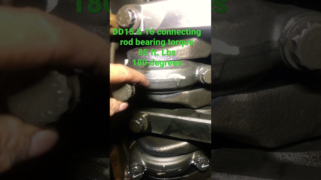 DD15 16 Connecting Rod Bearing Torque Specification YouTube DD15 16 Connecting Rod Bearing Torque Specification YouTube