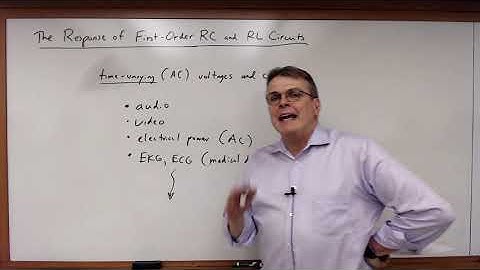 EECE 2112 Module 54: The Response of First-Order RC and RL Circuits