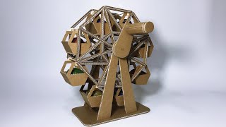 How to make a ferris wheel from cardboard