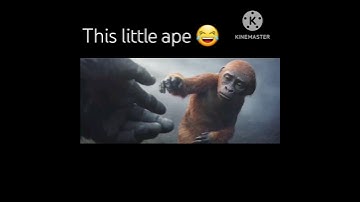 This little ape...(Godzilla x Kong meme) #comedy #shorts #godzilla