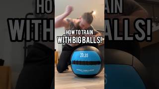 How to workout with BIG BALLS #homeworkout #fitness #shorts #fullbodyworkout