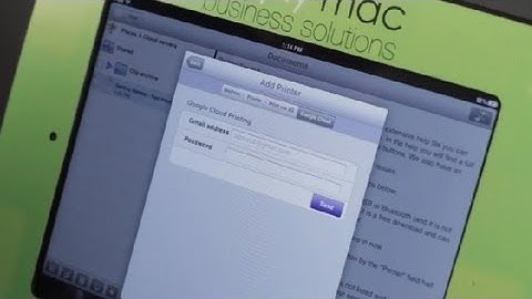 How to Connect Google Cloud Print to the iPad : iPad Tips