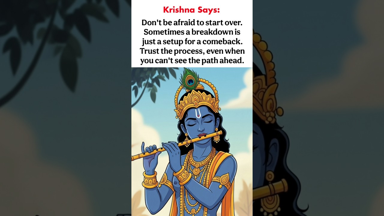 Krishna's Message On New Beginnings | Life Motivation 