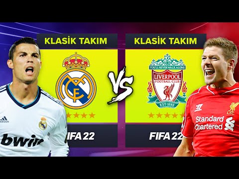 REAL MADRID EFSANELERİ vs LIVERPOOL EFSANELERİ // FIFA 22 KARİYER MODU ALL-STAR KAPIŞMA