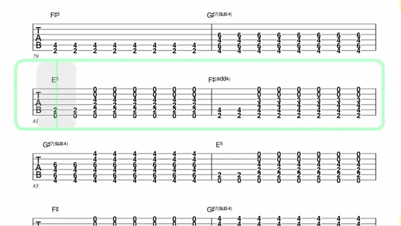 RUSH ● Limelight [ Isolated Guitar 1 + TAB ]