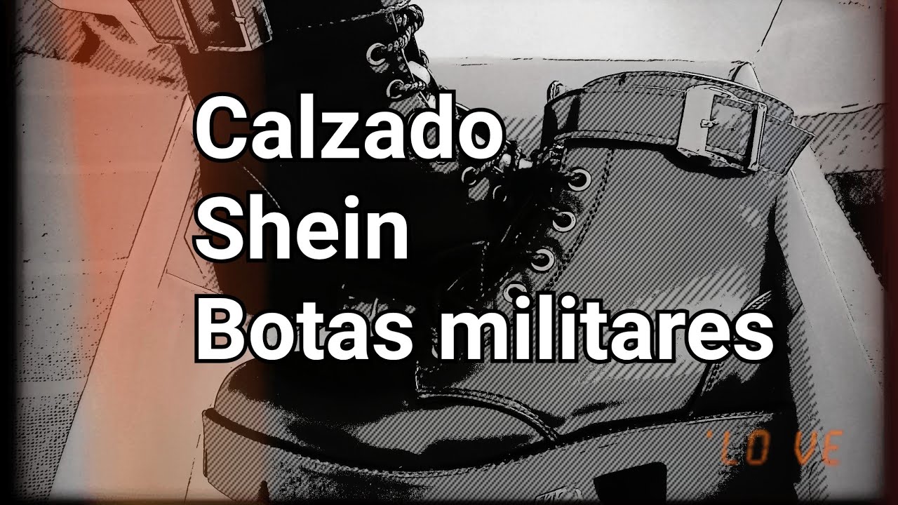 Botas Militares de Shein calzado en shein - YouTube