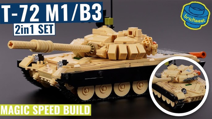 Lego GENERIQUE Sluban army - m38-b9800 - tank (char + moto)