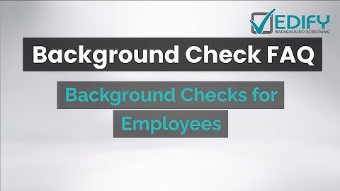 Background Checks for Employees