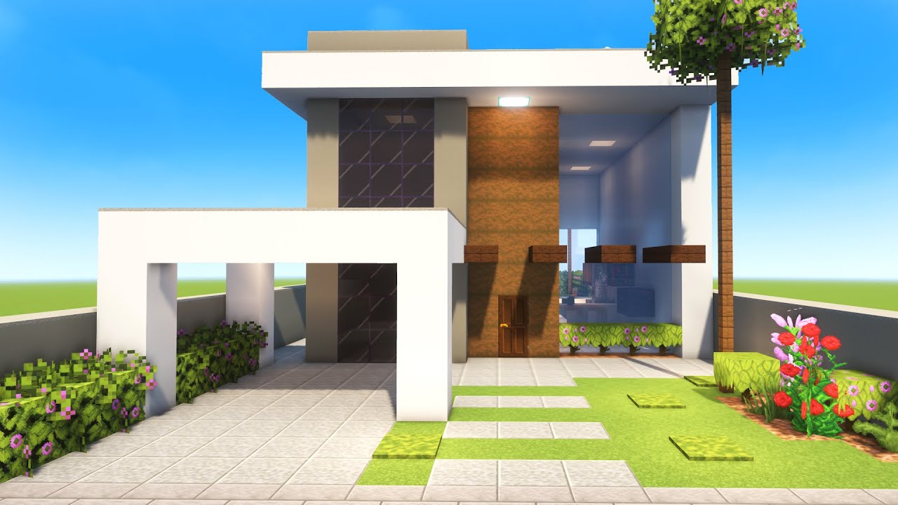 Minecraft Tutorial - Como fazer uma Casa Moderna #2 Manyacraft 