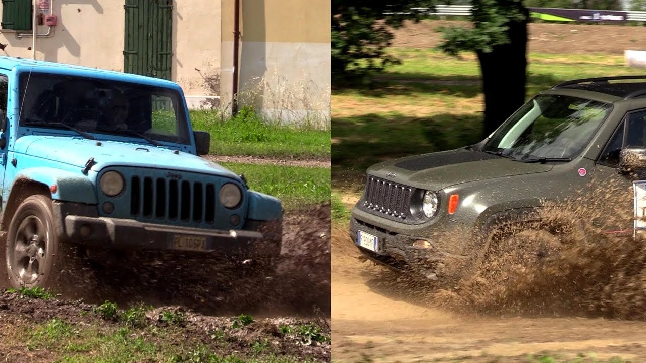 Jeep Wrangler vs Renegade off road & mud - YouTube