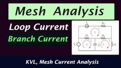 EE1000v108 Mesh Current Method for Current Analysis Explained