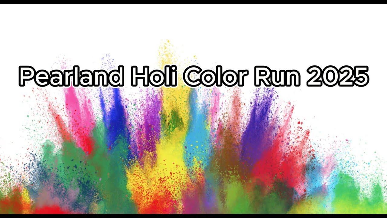 2025 Pearland Holi Color Run | Drone Footage