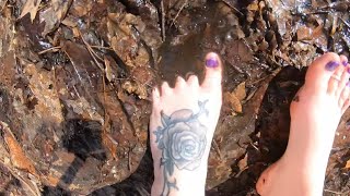 Barefoot Hiking | Muddy Trail | Waterfalls