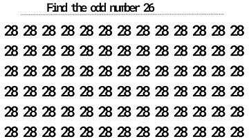 The Hidden Number Challenge – Can You See 26?