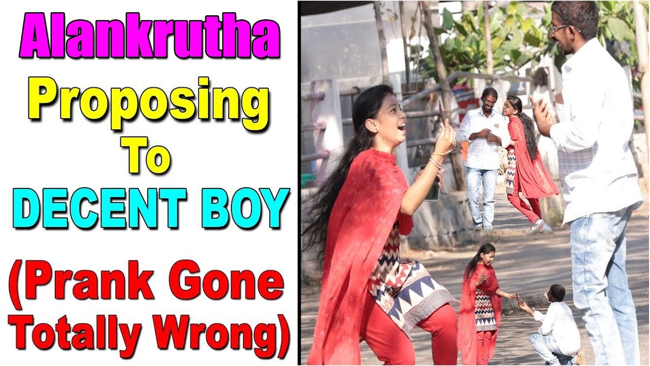Alankrutha Proposing to Decent Boy | Next Level Prank | Latest Telugu Pranks | Telugu Cuts