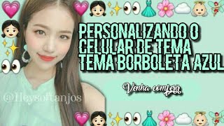 ◞♡°personalizando  meu celular com tema azul screenshot 4