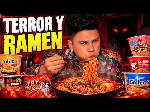TELLING SCARY STORIES WHILE I TRY EVERY RAMEN IN THE WORLD