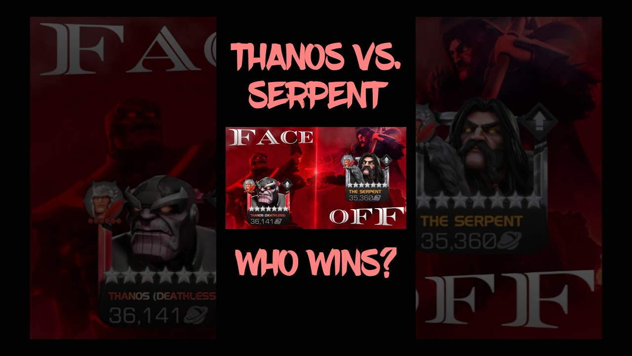 Deathless Thanos Vs. The Serpent! Who Wins? 🐐 
