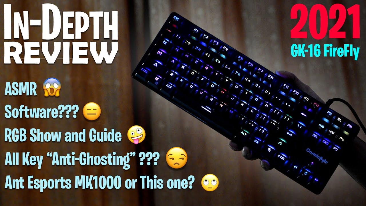 Cosmic Byte GK 16 In Depth UNBIASED Review in 2021 Comparisons, Software, ASMR, Worth 2.5k? [HINDI]