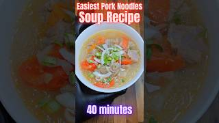 How to make an Unreal Pork Noodle Soup | Easy Recipe shorts